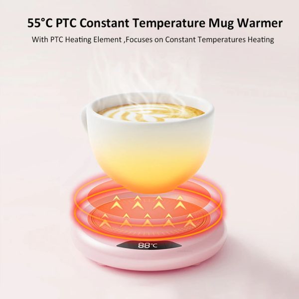 Riscaldamento a tazza a tazza USB Riscaldatore Electric Coffee Milk Tea Realing Pad Coaster Termostatic Cup Calzer per Home Office Raccompati