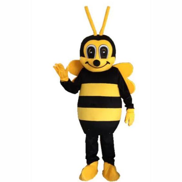 2024 Heiße Verkäufe niedliche Bienen Maskottchen Kostüm Carnival Party Bühnenbühne Kostüm für Männer Frauen Halloween Kostüm