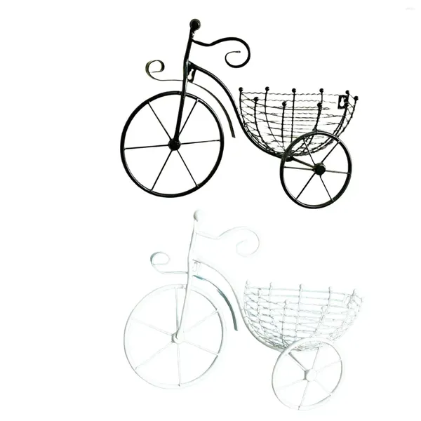 Vasos Bicycle Flower Basket Mold Holding Onicing Art Orninents para decoração