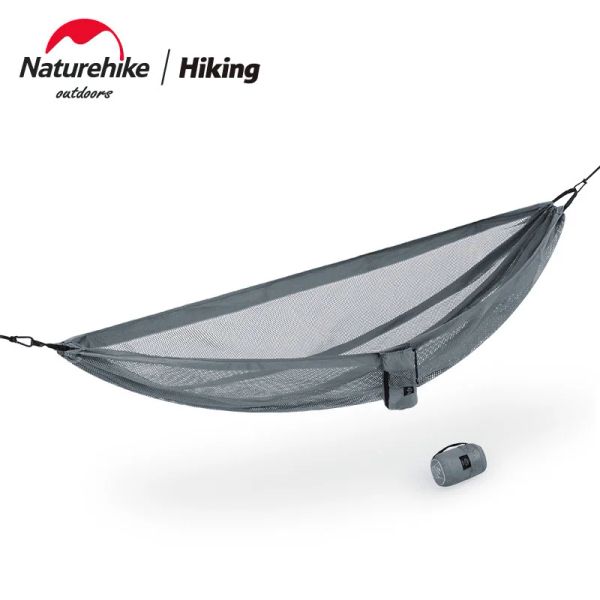 Mobiliário Naturehike couranceira gelo respira malha respirável hammock swing externo swing duplo duplo anti -collover acampamento hammock à prova de lágrima ultralightweight swing