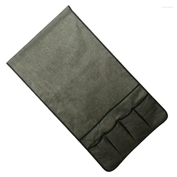Bolsas de armazenamento Sofá braço -braço bolsa comprimido de controle remoto suporte com 6pocket multiuso para reclinar o sofá