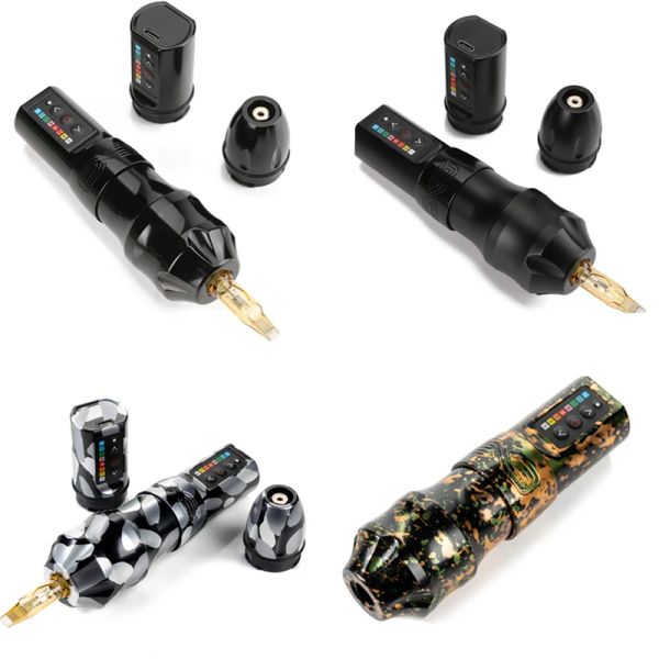 Maschine neuer Anpassungsbürste Coreless Motor Starker ruhiger Ersatz -Schnellladebatterie 2400 mA/H Exo Wireless Tattoo Hine Pen