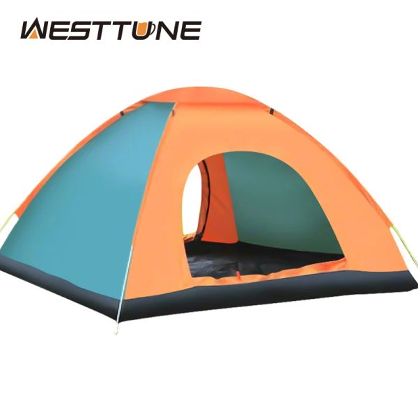 Abrigos 23 pessoas Backpacking tenda Camping ao ar livre 4 temporada 170t Platações de prata Tent da tenda impermeável Rápula de ciclismo de ciclismo de ciclismo caminhada