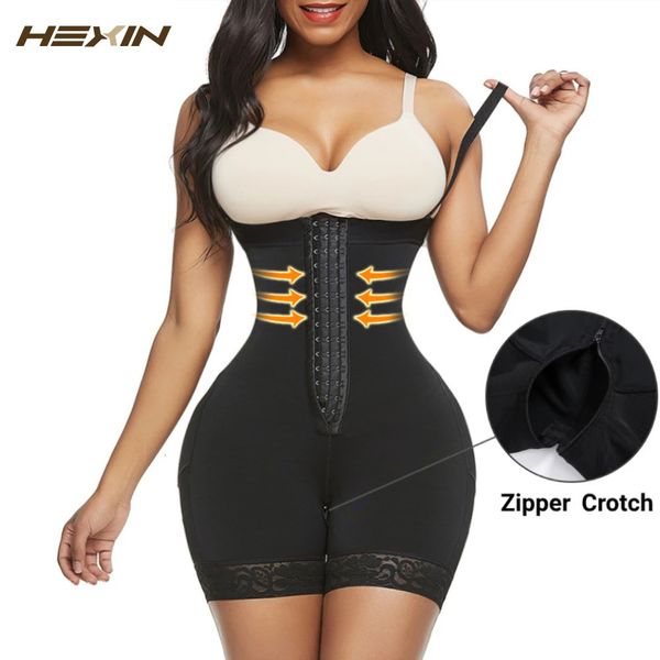 Fajas Colombianas BBL estágio 2 pós -cirurgia Zipper Shapewear Ci -Treiner Body Shaper Butt Lift Flat Belly Sheathers calcinha 240323