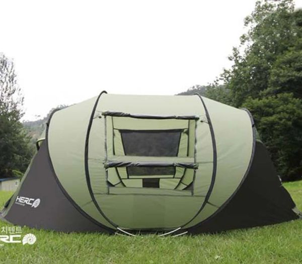 Tenda da campeggio Barraca per feste in spiaggia, da campeggio, completamente automatica, impermeabile, pop-up ultragrande per 45 persone