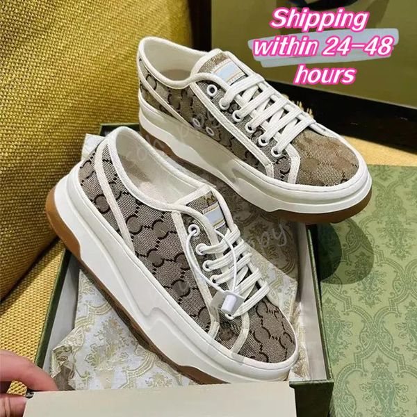 Designer Women Casual Shoes 1977 High Top Letter Sneaker di alta qualità Beige Beige Ebony Canvas Tennis Shoe Tessichi