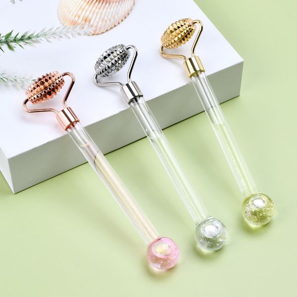 Crystal Jade Eishockey Roller Massagebericht Spa Gesichts Schönheit Eismassage Stick Eye Cream Ice Ball Beauty Instrument