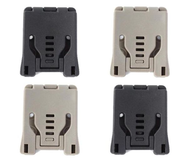 4pcslot Black Khaki Belt Loops Großer Tek Lok -Gürtel -Clip für Messer Kydex -Scheide -Holster mit Schraube2932524