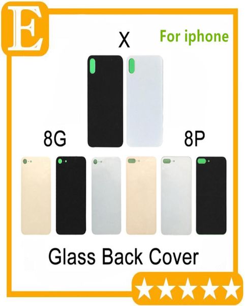 30pcs OEM per iPhone8 iPhone 8Plus 8 Plus X Cover Battery Copertura Pannello posteriore Pannello posteriore con sostituzione adesiva PA1673344