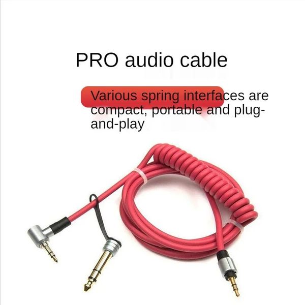 3,5 mm a 3,5/6,5 mm de substituição de estéreo Adaptador de cabo de fio de cabo para edição protox solo hd mixr fones de ouvido