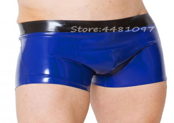 2020 Neuer Stil Latex Gummi Fetisch Männer Shorts Unterhose handgefertigt Gummi sexy Jungen Unterwäsche Verkauf XSXXXL1665124