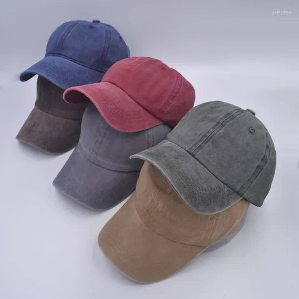 Ball Caps Rimiut Solid Denim Baseball Fai da te Auto Design Simple Men Donne Donne Proteggi Cappelli da Sole Work Postman Trucker