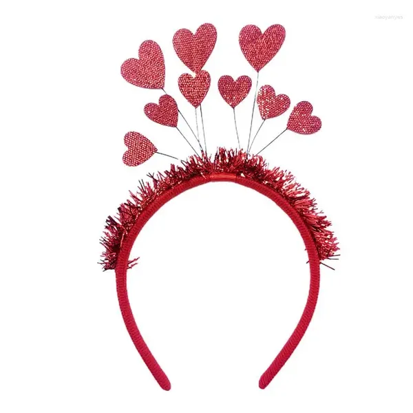 Decorazione per feste per la testa di San Valentino Cande per la fascia d'amore per la fascia per capelli Custini di bellezza Banda di bellezza di bellezza facile da indossare per appuntamenti pografici