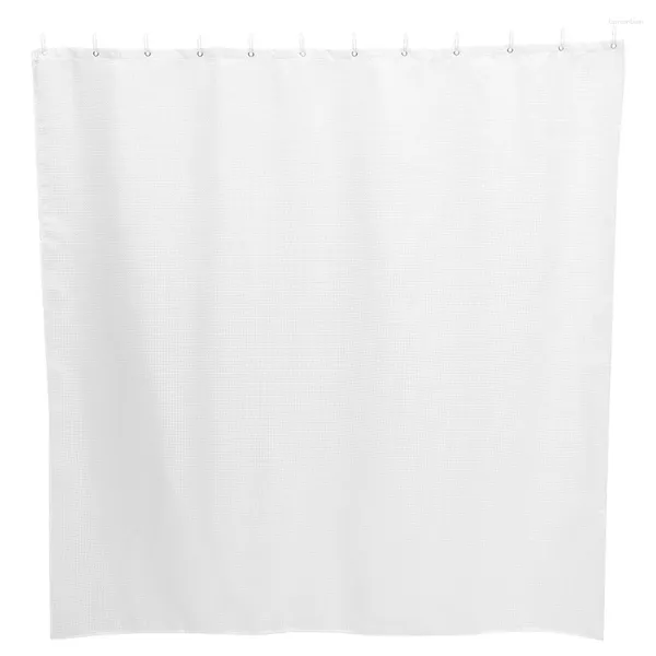 Cortinas de chuveiro Cortina de banheiro impermeável Sombra da banheiro Acessório Partição Poliéster Planto Poliéster Branco branco