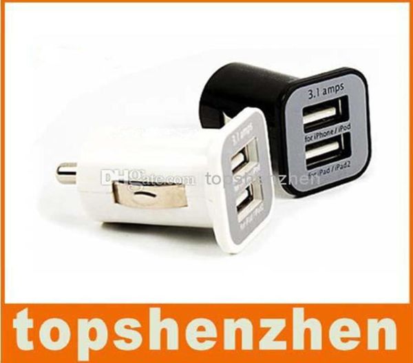 31a Car Charger Dual USB 2 -портовой автомобиль Портативный автомобильный адаптер зарядки с питанием для Huawei LG iPhone 5 5S 5S 5 7 9 10 11 Для Samsung S22809265