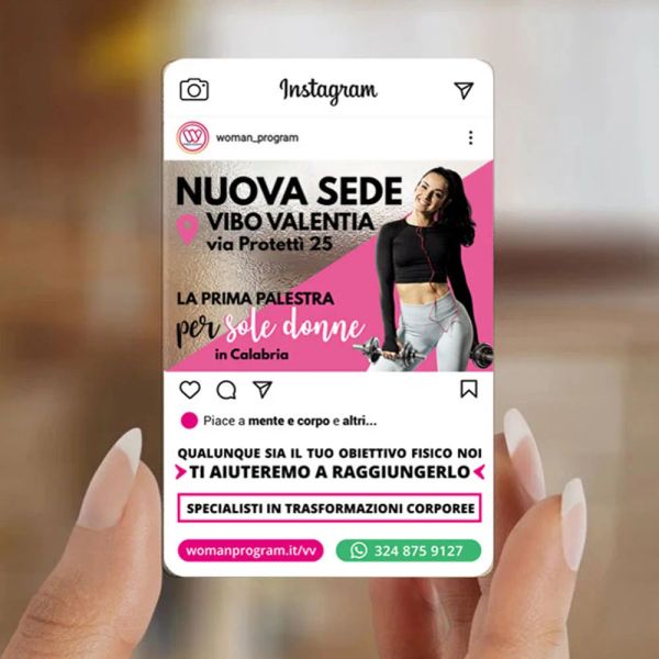 Carte personalizzate Nome Instagram Card Cartoni da visita trasparenti in plastica stampati Design gratuito impermeabile 200/500/1000pcs
