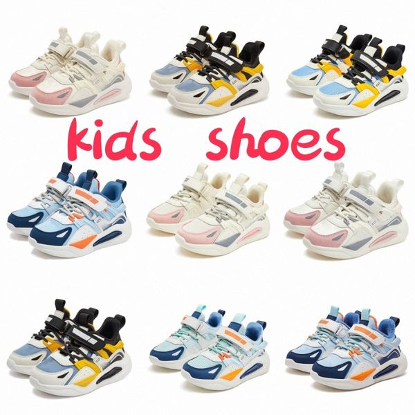 Mädchen Kinder trendy Kinderschuhe Sneaker lässige Jungen schwarz himmelblau rosa weiße Schuhe Größen 27-38 S8RW#