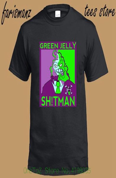 Nova Green Green Jelly Shitman Comedy Rock Band Men039S Black Tam camise