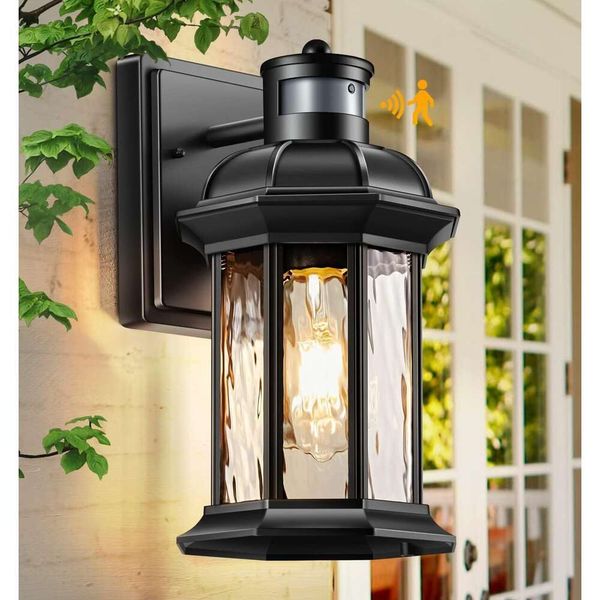 Vianis Light Outdoor Light -Freeture con sensore di movimento a 2 pacchetti - olio strofinato tra crepuscolo in bronzo all'alba da garage - sconce da parete esterno per portico e casa