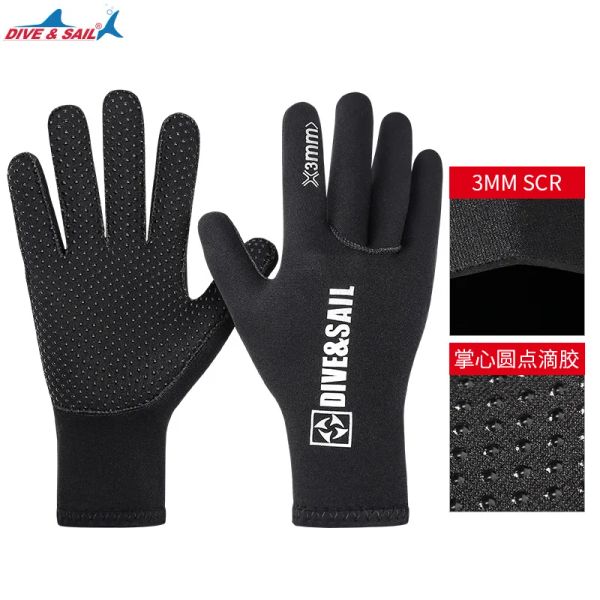 Acessórios Luvas de mergulho de neoprene de 3 mm