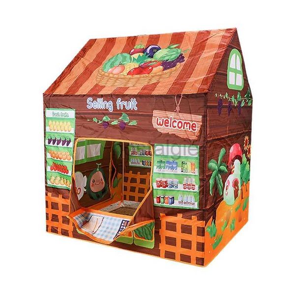 Küchen spielen Food Kid Play Tent Kinder Spielhaus Indoor Outdoor Toy Play House für Jungen Mädchen perfekt für Geburtstagsgeschenk 2443