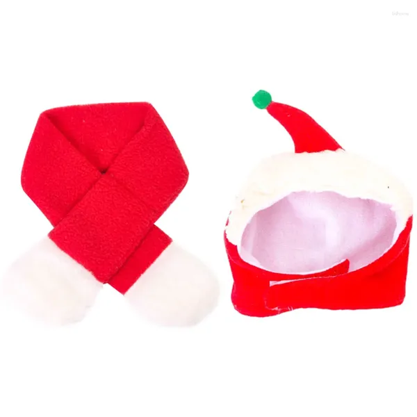 Abbigliamento per cani Pet Christmas Set the Cap Household Hord Cat per cani Copertura Cucciolo di sciarpa di cotone PO PROP PETS FLANNEL TERMICO KIT