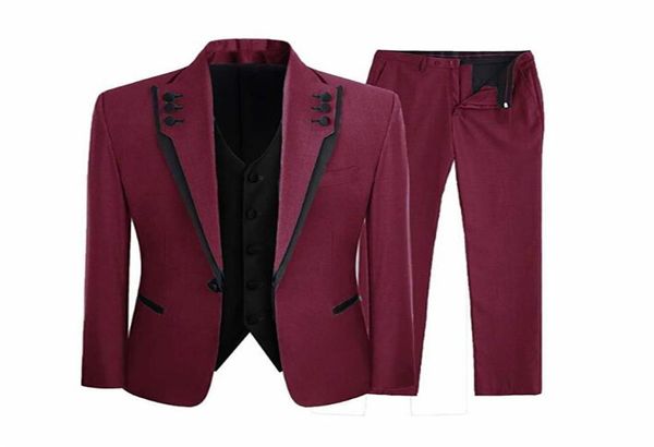 Mais recente casaco designs de calça branca preta de casamento para homens praia causal praia slim slim fit smoks manchas feitas de noivo de 3 peças 3 peças blazer coa2458724