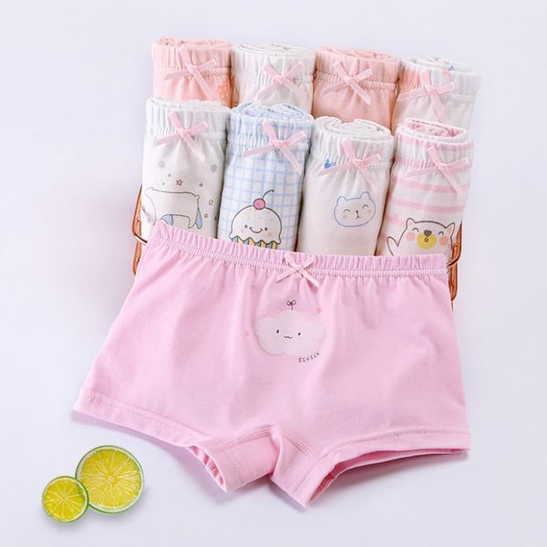 4PCS Mädchen Baumwolle Antibakterielle Höschen Kind Dünne Atmungsaktive Cartoon Briefs 2y Junge Kind Unterwäsche Kleinkind Nette Weiche Knickers 240329