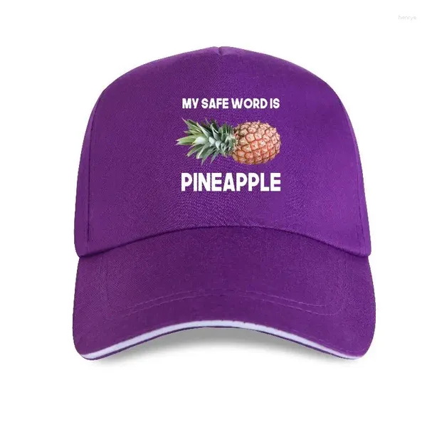 Ball Caps Cap Hat My Safe Word Is Pineapple Neuheit Lustiges Zitat Digitaldruck Lässig Hochwertiger Sommer-Baseball