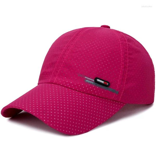 Tappi a sfera asciugatura rapida cappello da baseball estivo cappello da baseball cappelli unisex sport traspirante puro colore da donna