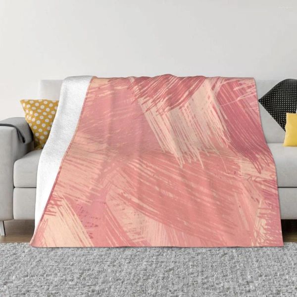 Decken Muster Textur Gemälde Decke Flanell rosa Graffiti gemütlich weich