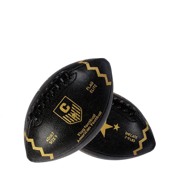 Tamanho do adulto #9 Flag Rugby Rugby PU Leather Football Standard Ball para Match Clubs Treinando Olive Black and White 240402