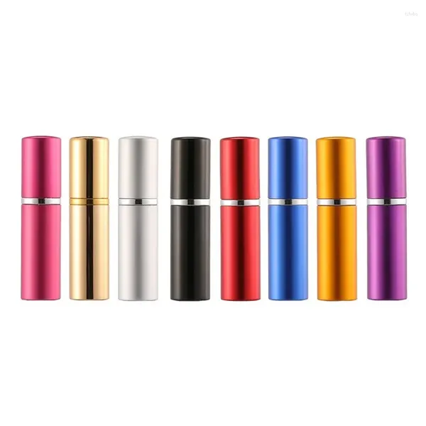 Speicherflaschen 10pcs 5 ml tragbare Mini -Parfümglasflaschen -Reise Aluminiumspray -Atomizer leerer Metall Parfume Atomiser Sprühgerät