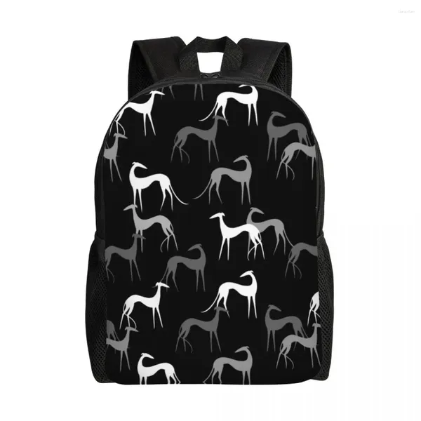 Mochila personalizada Sighthounds Backpacks Mulheres homens livros de moda para escolar