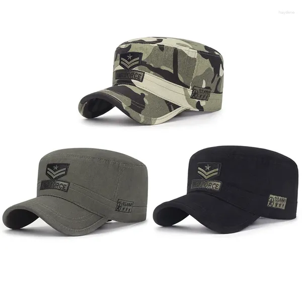 Boinas homens Militar Camuflagem Caps Caps de força aérea escalada Snapback Exército Green Uniform Sun Hats Sun Sports Casual Sports Baseball