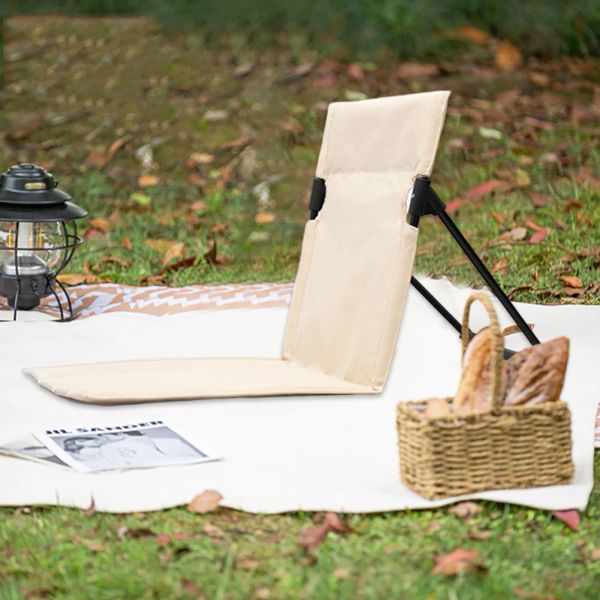 Möbelklappkampenkampenstuhl im Freien Garten Single Lazy Stuhl Rückenlehne Picknick Camping Klappstuhl Strandstühle Strandstühle