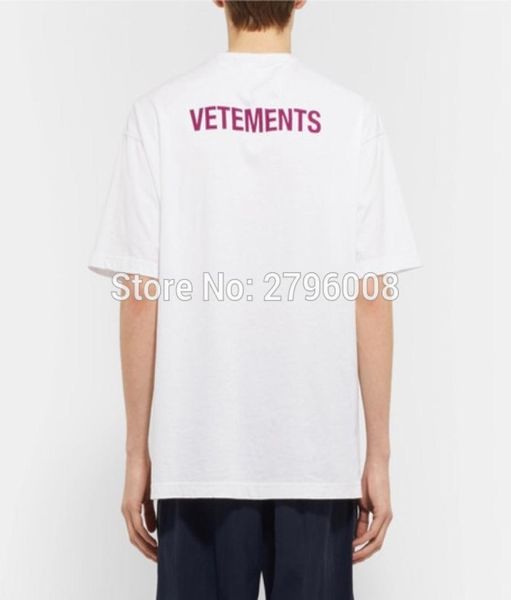 FW Summer STAFF VETEMENTS Haute Purple с вышивкой букв Мужская футболка с коротким рукавом Хип-хоп Модная повседневная хлопковая футболка Men039s TSh4199275