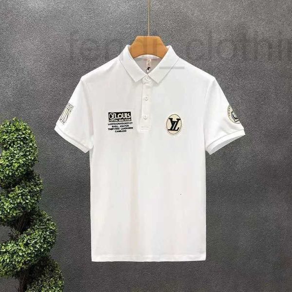 Herren Polos Designer Modedesigner kurzärärmig Polo hochwertig gesticktes Baumwollhemd Herren T-Shirt Koreanische Modekleidung Sommer Luxus Top B1W