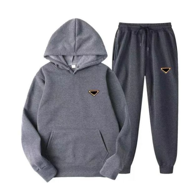 Da uomo e da donna a due pezzi Studi di pantaloni Outfit con felpa con cappuccio con cappuccio per pantaloni da felpa con cappuccio per focaccia 2024 più size abiti da streetwear 2 pezzi set di pezzi