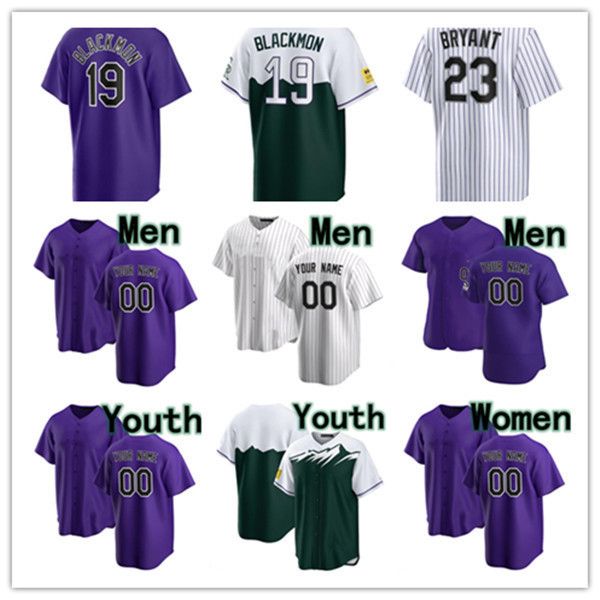 Jacob Stallings Michael Toglia Jake Bird Dakota Hudson Tyler Kinley Justin Lawrence Anthony Molina Alan Trejo Ryan McMahon Charlie Blackmon Beyzbol Jersey Gençlik