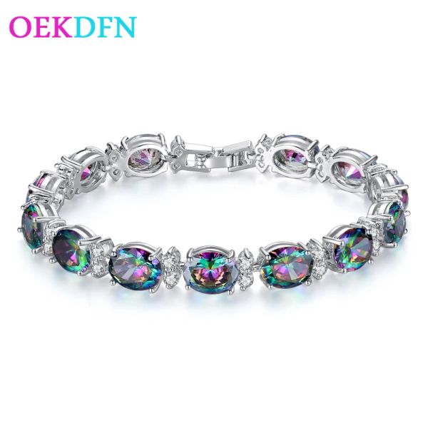 Bangles Oekdfn Bohemian 100% 925 Серебряные серебряные браслеты