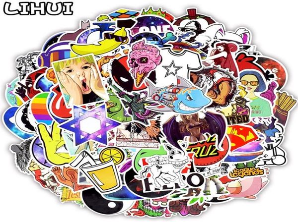 150500 PZ Adesivi casuali misti Graffiti Divertenti Anime Impermeabile Rock Cool JDM Adesivo di marca per laptop Skateboard Valigia auto 29259481