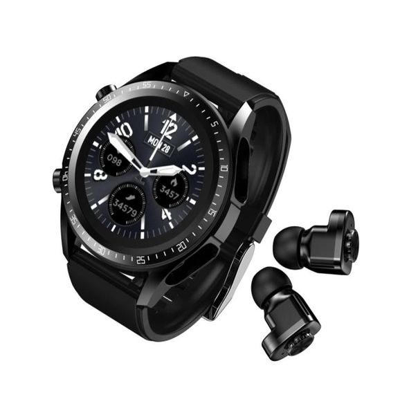 T10 Digital Smartwatch Men Relloj Fitness Watch Phones Smart Tws Bluetooth fone de ouvido CHAMANCE MÚSICA FAVORITAÇÃO CARENTO PRESSÃO OXIGEN MON7671596