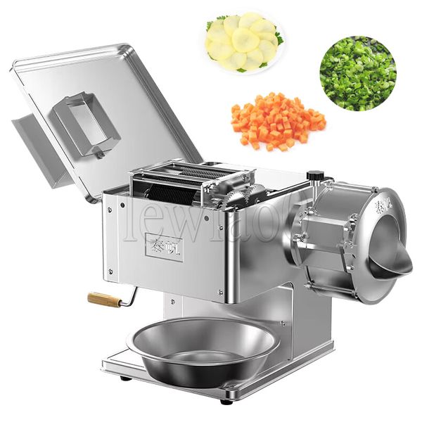Desktop Automatic Meat Cutter Grinder Comercial Comercial Aço inoxidável Máquina de cortador de carne vegetal