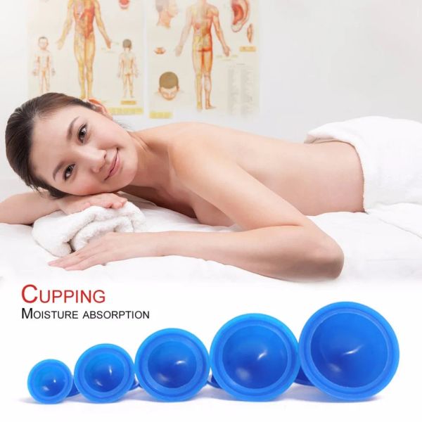 Medizin 12pcs/Set Body Massager Helfer Anti -Cellulite Silikon Vakuum Schröpfen Tasse Familie Gesundheitsmassagetherapie Therapie Tool Einfacher Gebrauch