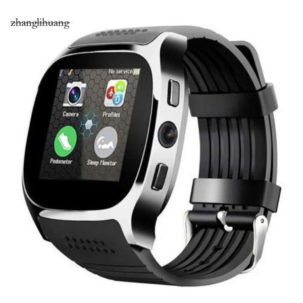 Bluetooth Smart T8 Saatler ile Hamer Telefon Mate Sim Kart Pedometresi Yaşam Su Geçirmez Android için IOS Smartwatch Paketi Perakende Kutusu İzle