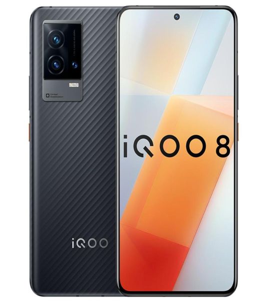 Originale Vivo IQOO 8 5G Phone cellulare 8 GB RAM 128GB ROM Snapdragon 888 OCTA CORE 480MP AR OTG NFC Android 656QUOT AMOLED Full S2647434
