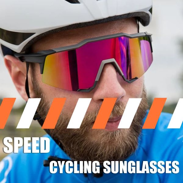 Óculos de sol Homens de bicicleta com óculos de sol com 3 lentes femininas esportes de mountain bike glasses speed road bicycleyyewear pescando peixes de pilota
