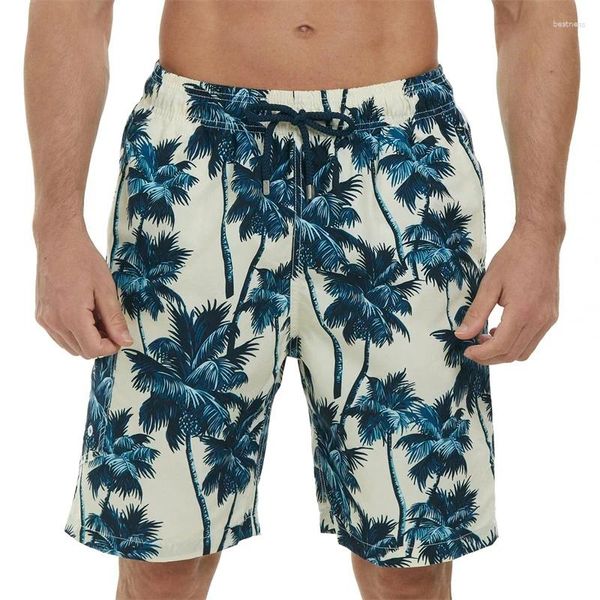 Herren -Shorts Fashion Casual Hawaii Urlaub Badebekleidung für Männer Board Floral Print Short Hosen Ropa de Hombre Beach