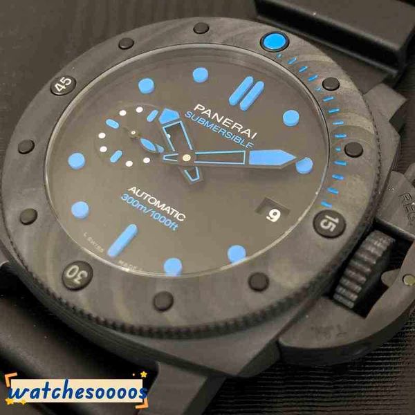 Роскошные часы для мужских механических наручных часов в серии Diving Stock Panerai Titanium 42 мм.